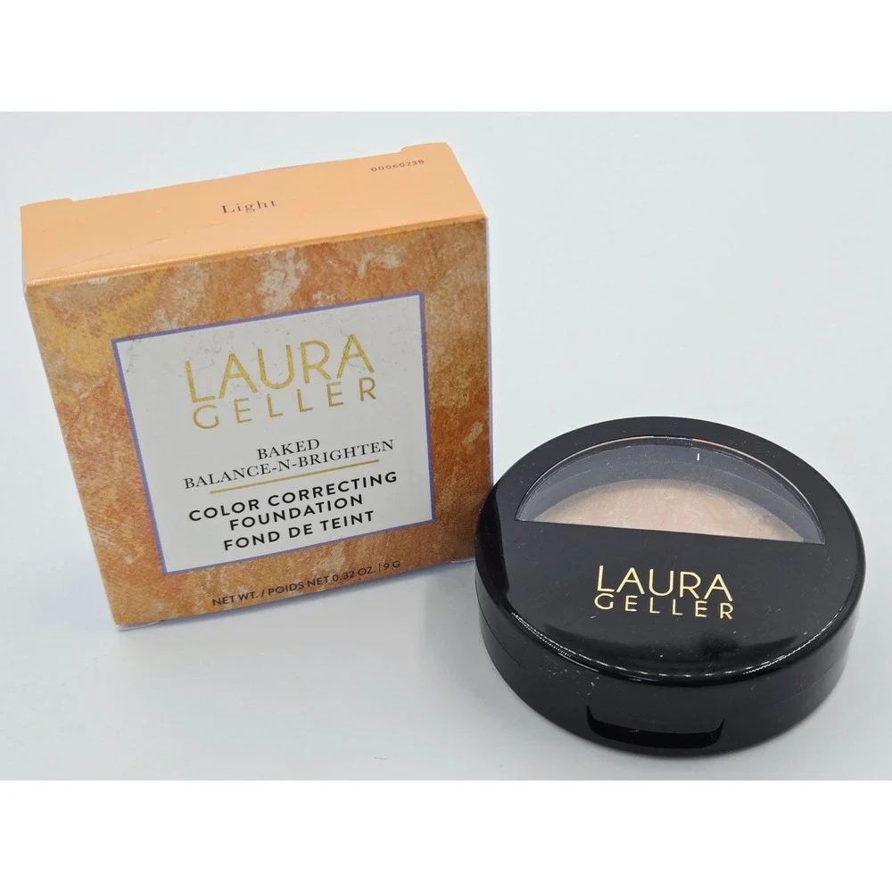 Laura Geller Baked Balance N Brighten Light‎ 2635A Face Powder .32oz New